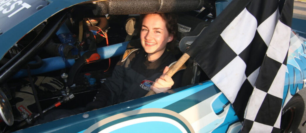 <h1>Race #8 Winner</h1><span>Emma Norris</span>